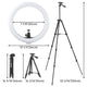 TheLAShop 10in Ring Light with Tripod Stand Kit for Video Photo Image