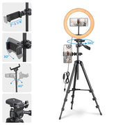 TheLAShop 12in Dimmable Ring Light & Tripod Stand & Camera Phone Mount Image