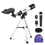 TheLAShop 50mm Astro Refractor Telescope Eyepieces Tabletop for Beginner Image