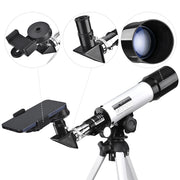 TheLAShop 50mm Astro Refractor Telescope Eyepieces Tabletop for Beginner Image