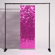 TheLAShop Shimmer Wall Panels Event Signs Party Wedding Backdrops, Hot Pink - 12ct/pk Image