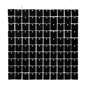 TheLAShop 10'x8' Heavy Duty Shimmer Wall Backdrop for Events Party Decor, Black Image