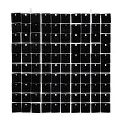 TheLAShop 10'x7' Shimmer Wall Backdrop with Stand for Events Party Decor, Black Image