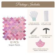 TheLAShop Scallop Shimmer Wall Panels Event Signs Party Wedding Backdrops Image