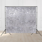 TheLAShop 10'x8.5' Shimmer Wall Backdrop with Stand for Events Party Decor, Silver Image