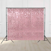 TheLAShop 10'x8.5' Shimmer Wall Backdrop with Stand for Events Party Decor, Pink Image