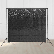TheLAShop 10'x8.5' Shimmer Wall Backdrop with Stand for Events Party Decor, Black Image