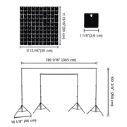 TheLAShop 10'x8.5' Shimmer Wall Backdrop with Stand for Events Party Decor Image