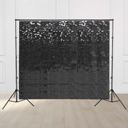 TheLAShop 10'x8.5' Shimmer Wall Backdrop with Stand for Events Party Decor, Black Image
