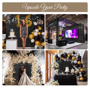 TheLAShop 10'x8.5' Shimmer Wall Backdrop with Stand for Events Party Decor