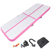 TheLAShop 10 ft Air Gymnastics Mat Track with Pump 6" Thick, Pink Image