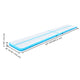 TheLAShop 20 ft Air Gymnastics Mat Track with Pump 6" Thick, Blue Image