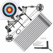 TheLAShop Left Handed Compound Bow for Beginners Adults Arrows(12) Image