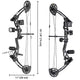 TheLAShop Youth Compound Bow and Arrows(6) Archery Set Image