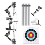 TheLAShop Adults Compound Bow and Arrows(12) Archery Set Image