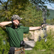 TheLAShop Archery Compound Bow Set w/ 12 Carbon Arrows