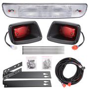 TheLAShop EZGO TXT Golf Cart Halogen Headlight Bar LED Tail Light Kit