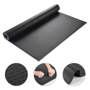 TheLAShop Medium Yoga Mat Gym Floor Mat Black 4mm 6.5x3ft Image