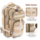 TheLAShop 30L Water resistant Outdoor Backpack Hiking Bag Rucksack