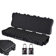 TheLAShop Locking Rifle Case TSA Padlocks with Wheels IP67 40x14x7" Image