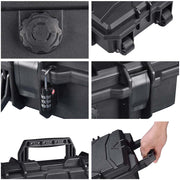 TheLAShop Locking Rifle Case TSA Padlocks with Wheels IP67 40x14x7" Image