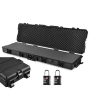 TheLAShop Locking Rifle Case TSA Padlocks with Wheels IP67 53x16x6 Image