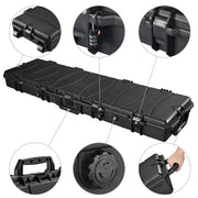 TheLAShop Locking Rifle Case TSA Padlocks with Wheels IP67 53x16x6 Image