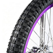 TheLAShop 20 inch Mountain Bike Unicycle Single Wheel Bike Purple Rim Image