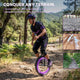 TheLAShop 20 inch Mountain Bike Unicycle Single Wheel Bike Purple Rim Image