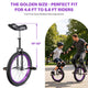 TheLAShop 20 inch Mountain Bike Unicycle Single Wheel Bike Purple Rim Image