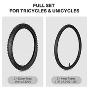 TheLAShop 3ct. Bike Tires & Inner Tubes 16"-24" Options for Trike & BMX Image