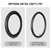 TheLAShop 3ct. Bike Tires & Inner Tubes 16"-24" Options for Trike & BMX, 24x2.125 Image