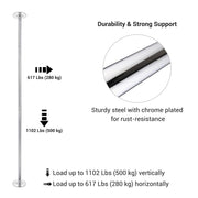 TheLAShop 12ft Spinning Pole Dance Pole for Home Removable 45mm