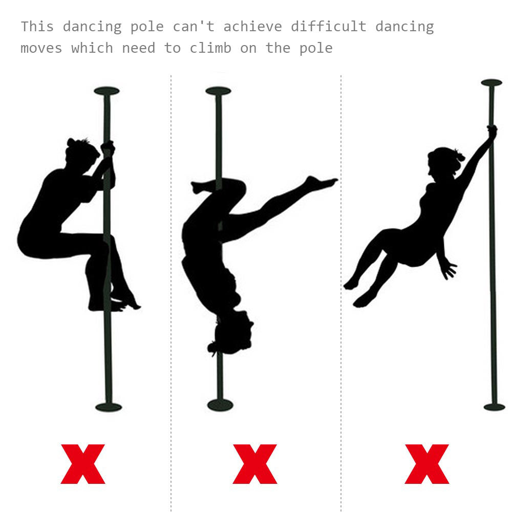 TheLAShop Portable Dancing Pole 50mm Fitness Pole Dance Kit Purple –