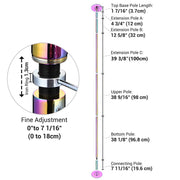 TheLAShop Iridescent Dance Pole Static and Spinning Dance Pole 45mm Image