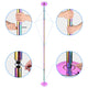 TheLAShop Mermaid Spinning Dance Pole 12ft D45mm Multi-color