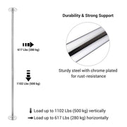 TheLAShop 10.8 ft Pole Spinning Dance Pole for Home Removable 45mm