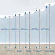 TheLAShop Dance Pole Static and Spinning Dancing Pole 45mm, 10.8ft Image