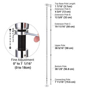 TheLAShop Dance Pole Static and Spinning Dancing Pole 45mm Image