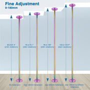 TheLAShop Iridescent Dance Pole Static and Spinning Dance Pole 45mm, 9ft Image