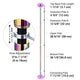 TheLAShop Iridescent Dance Pole Static and Spinning Dance Pole 45mm Image