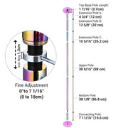 TheLAShop Iridescent Dance Pole Static and Spinning Dance Pole 45mm Image