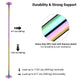 TheLAShop 10 ft Spinning Strip Pole Kit Removable 45mm Mermaid Multi-color