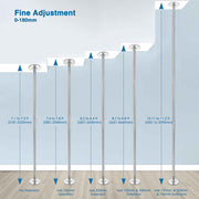 TheLAShop Dance Pole Static and Spinning Dancing Pole 45mm, 12ft Image