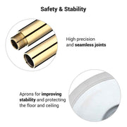 TheLAShop Brass Pole Spinning & Static Dancing Pole Golden Image