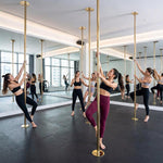 TheLAShop Brass Pole Spinning & Static Dancing Pole Golden Image