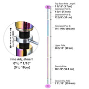 TheLAShop Iridescent Dance Pole Static and Spinning Dance Pole 45mm Image