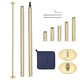 TheLAShop 10ft Brass Pole Spinning & Static Dancing Pole Golden Image