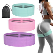 TheLAShop 3.15" (8cm)Fabric Non-Slip Extra Wide Booty Bands 3ct. (18-70lbs) Image