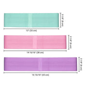 TheLAShop 3.15" (8cm)Fabric Non-Slip Extra Wide Booty Bands 3ct. (18-70lbs) Image